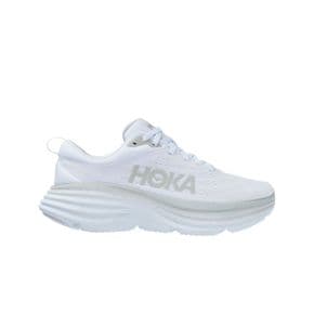 HOKA 호카 여성 본디 8 화이트 - 와이드 Bondi White Wide