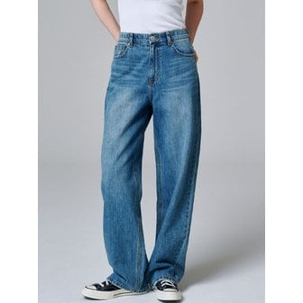 마롭(MaLoupe) 9143 클래식 와이드 데님팬츠 (미디움 인디고)