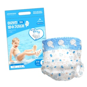 칸 방수기저귀 3P 수영장 팬티형 물놀이팬츠 3매입 물놀이 ML