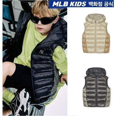 MLB키즈 24FW  데일리 아웃도어 립스탑 경량 다운 조끼  7ADVR0346