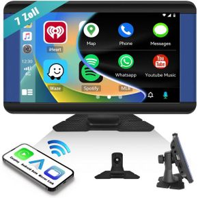 독일 카플레이 모니터 Wireless Carplay Android Car Radio 7 Inch HD 터치스크린 PoRtAble with