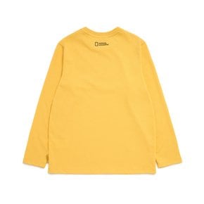 K221UTS010 네오디 스몰로고 베이직 긴팔티 MUSTARD