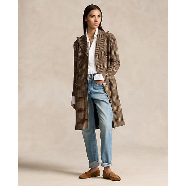 여성 플래드 울 트윌 트렌치 코트(WMPOOTWN2820283200)