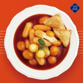 낭만부부 치즈몽땅 떡볶이(치즈몽땅떡+세모만두+떡볶이소스) 540g