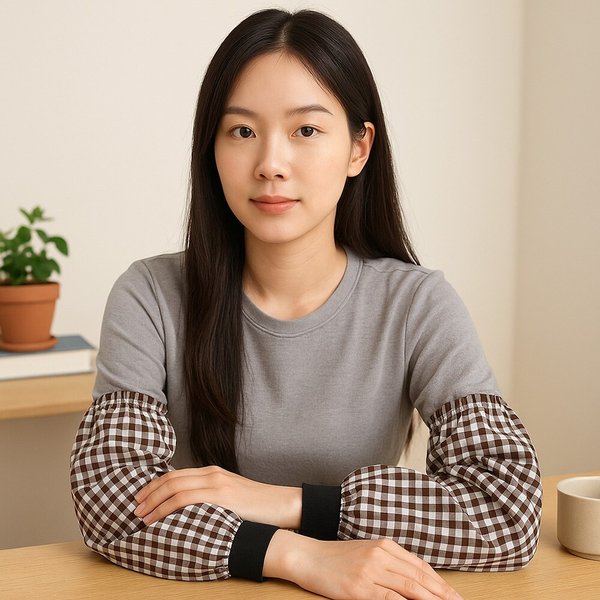 면 체크 팔토시 5켤레 세트 손목 밴딩 미술 작업 사무실 덧소매 다용도