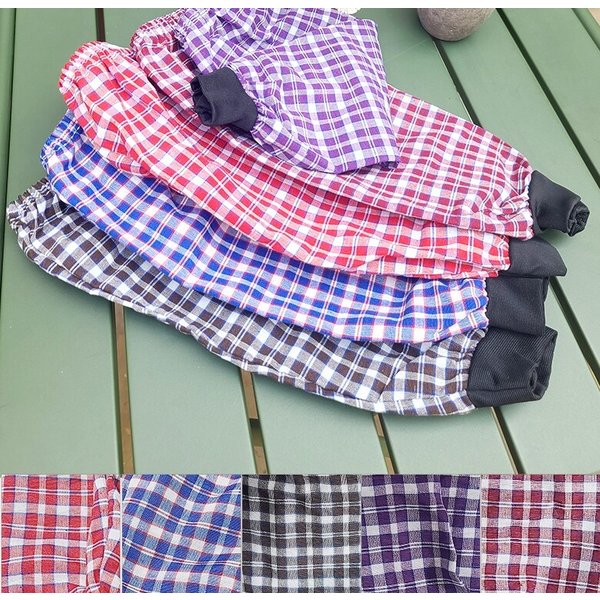 면 체크 팔토시 5켤레 세트 손목 밴딩 미술 작업 사무실 덧소매 다용도