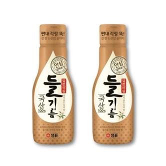  샘표 일편단심 국산 들기름 200ml 2병