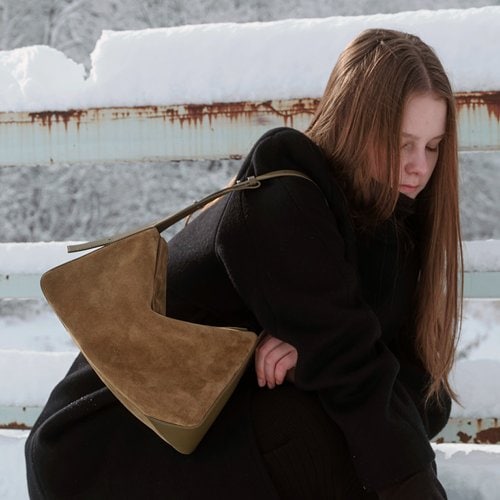 Dubu shoulder bag Suede Olive