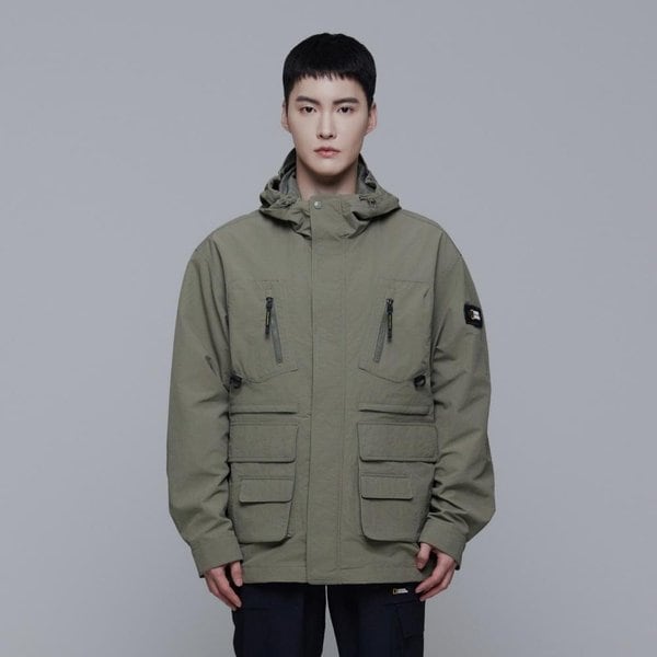 [여주점] N241MJP050 필드 아웃포켓 점퍼 카키