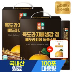 [+배도라지청 1박스][단독구성] 흑 배도라지청 스틱 도라지배청 도라지청 200포(2박스) 실속형 도라지배즙 배도라지즙 흑도라지