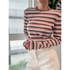 25FW 여성 스트라이프 크롭 긴팔 티셔츠 2색 택1 FLR51GSX FLR51WSJ