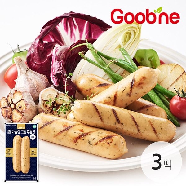 닭가슴살 그릴후랑크 마늘 120g*3팩 AL09