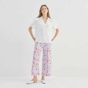 PANSY FLOWER WIDE PANTS_2COLORS