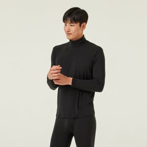 *정상가 25,900원*남 JAJU HEAT 터틀넥 긴팔 티셔츠_BLACK