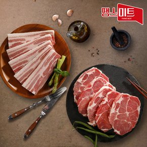 [땡스미트] 프리미엄 돼지고기 삼겹살 800g(삼겹살400g+목전지400g)