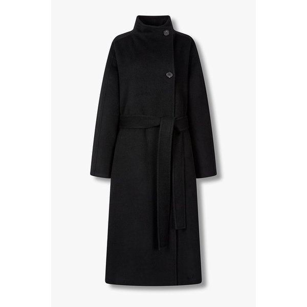 백 플랩 하이넥 벨티드 코트 9105411221099