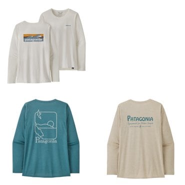 파타고니아 [파타고니아코리아] 25 S/S 우먼즈 롱슬리브드 캐필린 쿨 데일리 그래픽 셔츠 워터즈(45175Q5TS)