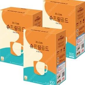 동서 맥심 슈프림골드 커피믹스 100T X 3개(300T) 일회용