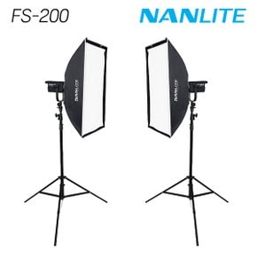 난라이트 FS-200 소프트박스 90x60 투스탠드 세트