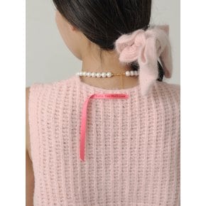 [인플루언서 세영 w/] Alpaca Wool V-neck Knit Vest_Pink