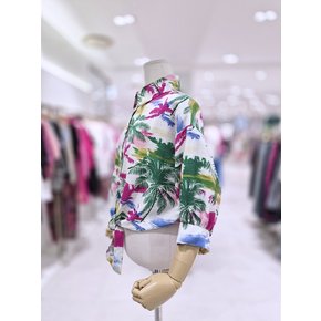 트로피컬 야자수 프린팅 블라우스 SH06BL504