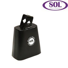 SOL 검정 카우벨 4인치 CBK-04