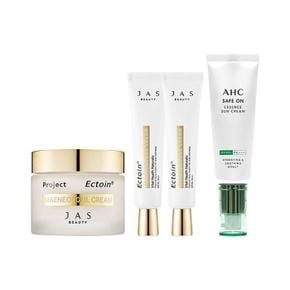 [쟈스] 엑토인 맨얼굴 크림 55ml + 30ml x2 + AHC 에센스 선크림 50ml (S10640845)