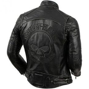 일본 할리데이비슨 자켓 1833598 BACTIM Mens 레더 Jacket Genuine Motorcycle Biker Large Size