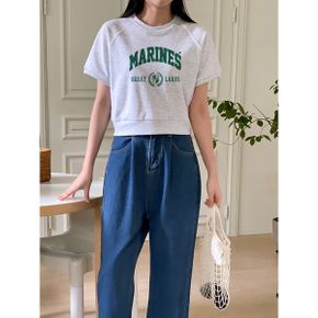 마린 나그랑 크롭 반팔 맨투맨 5컬러_P363836889