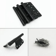  검정색 무광블랙 이지경첩 3개입 피스포함 셀프리모델링 방문 화장실문 보수