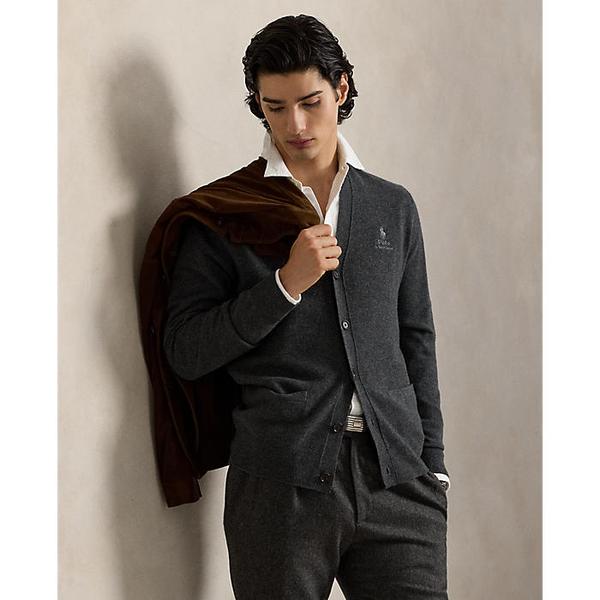 남성 임브로이더 울 브이넥 카디건(MNPOSWE16822443020)