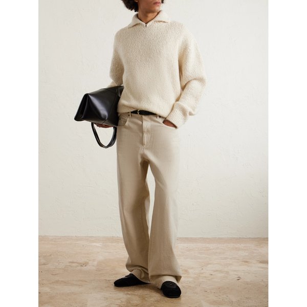 아모멘토 코튼 블렌드 하프 집업 스웨터 46376663162899463