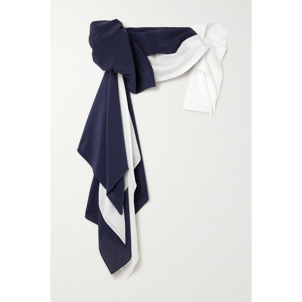 Draped Silk Waist Belt 네이비 1647597277690072