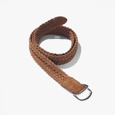 샌프란시스코마켓 SANTA TRINITA 산타 트리니타 벨트  TAC1M80006 WOVEN SUEDE CALF LEATHER BELT D-RING SNUFF
