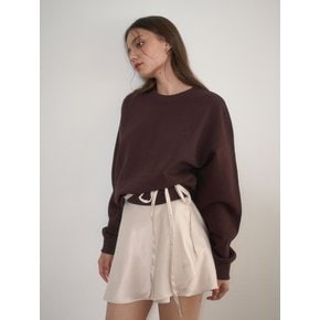 WITTY SWEATSHIRT-CHOCOLATE