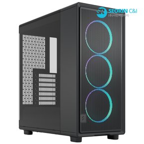 [서린공식] 프렉탈디자인 Epoch RGB 강화유리 블랙