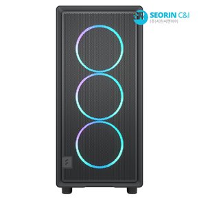 [서린공식] 프렉탈디자인 Epoch RGB 강화유리 블랙