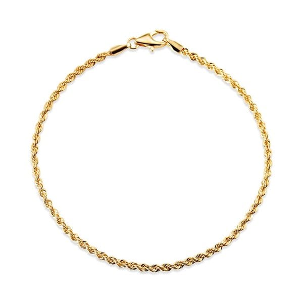 [모룬] 14K 1.8mm 스파이럴 이태리 체인 팔찌 MOB40703