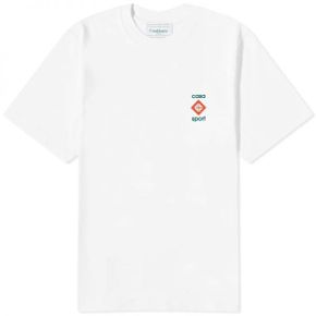 카사블랑카 스몰 Casa 스포츠 로고 티셔츠 - 화이트 MF23-JTS-001-20