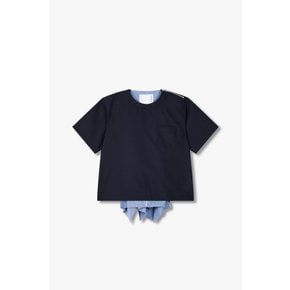 [사카이] 여성 슈팅 포플린 믹스 풀오버 6415120503