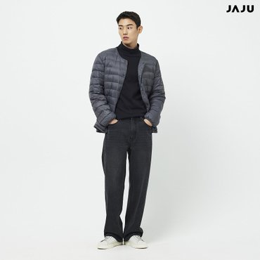 JAJU (남J)남 다운필 라이트 점퍼 다크 그레이