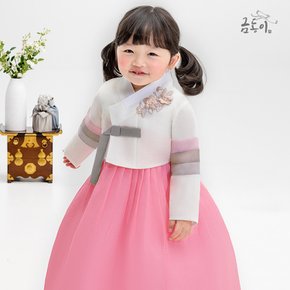 AW143 여입체꽃패치 아동한복 여아한복