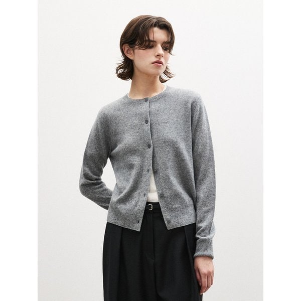 (우먼)캐시미어 100 라운드 가디건 - 9 COLOR