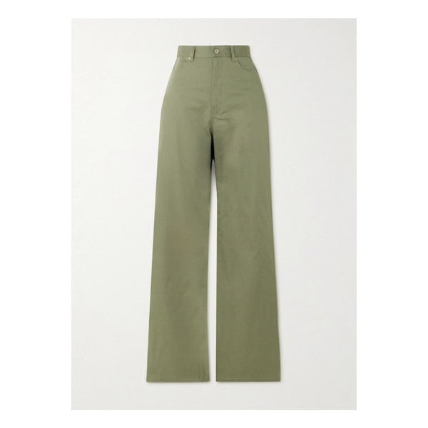 코튼 트윌 스트레이트 팬츠 그린 1647597333154889