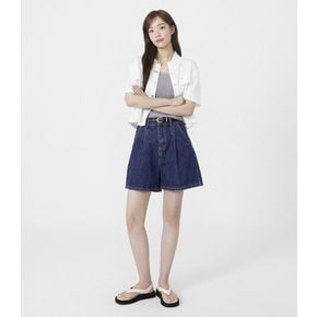 핀턱 데님 숏 팬츠 (PR2DP731)