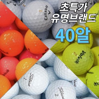  40알 메이저 유명브랜드 모음 라운딩 스크린 연습장 추천 컬러 화이트 골프 로스트 볼 공