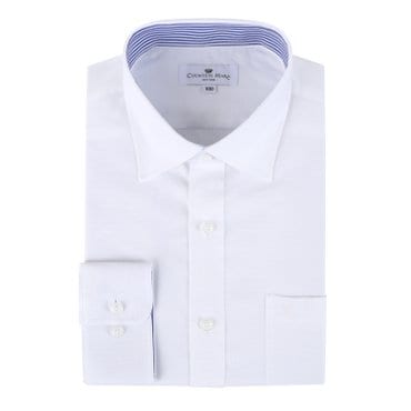 카운테스마라 일반핏 여름긴팔 면100 안감배색 도비짜임 셔츠 CDCY1B5311A0