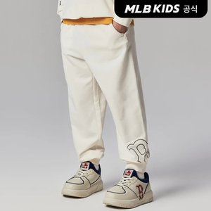 MLB키즈 (공식)24SS 베이직 빅로고 팬츠 BOS (Cream) 7APTB0141-43CRS