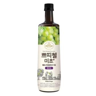  CJ제일제당 쁘띠첼 미초 청포도 900ml 5개