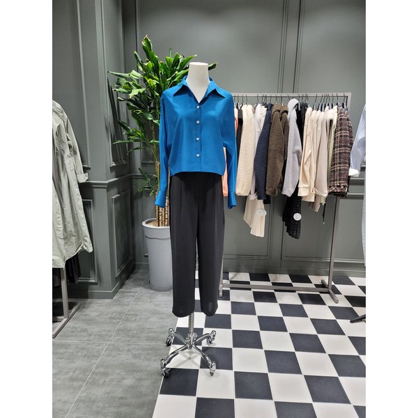 [여주점] 뒷밴딩 세미배기핏 핀턱 팬츠(SAPTC1231)